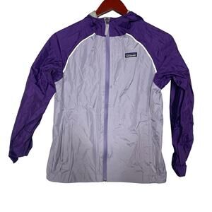 Patagonia Girls' Torrentshell Rain Jacket in purple sz XL 14